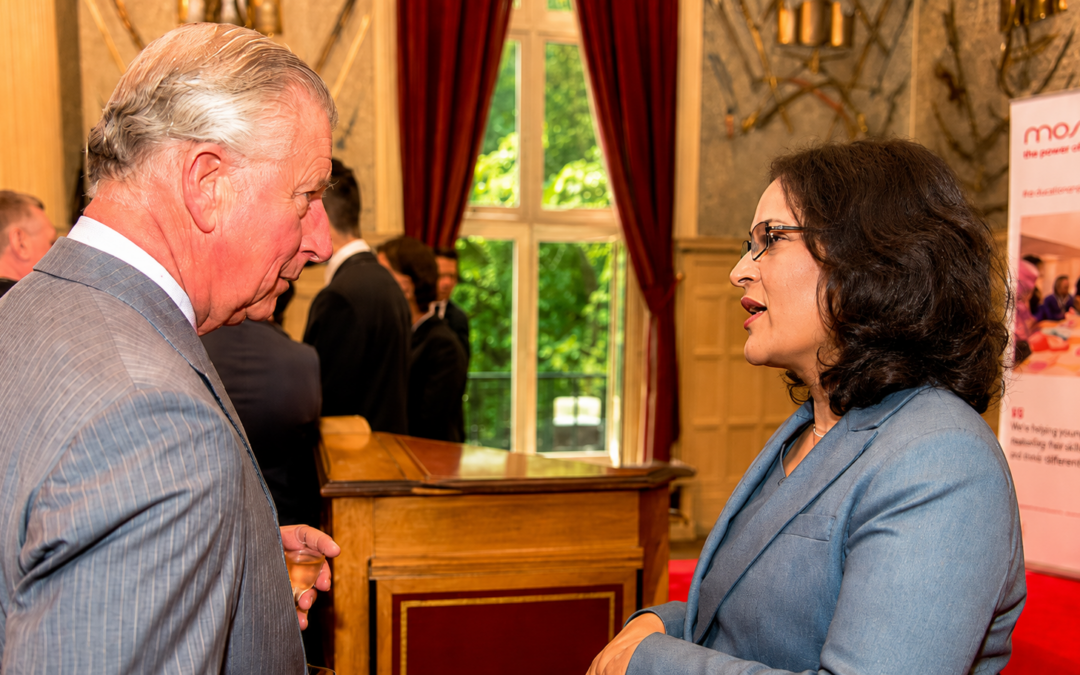 Atiya Sheikh – Mosaic Hero meets HRH King Charles III